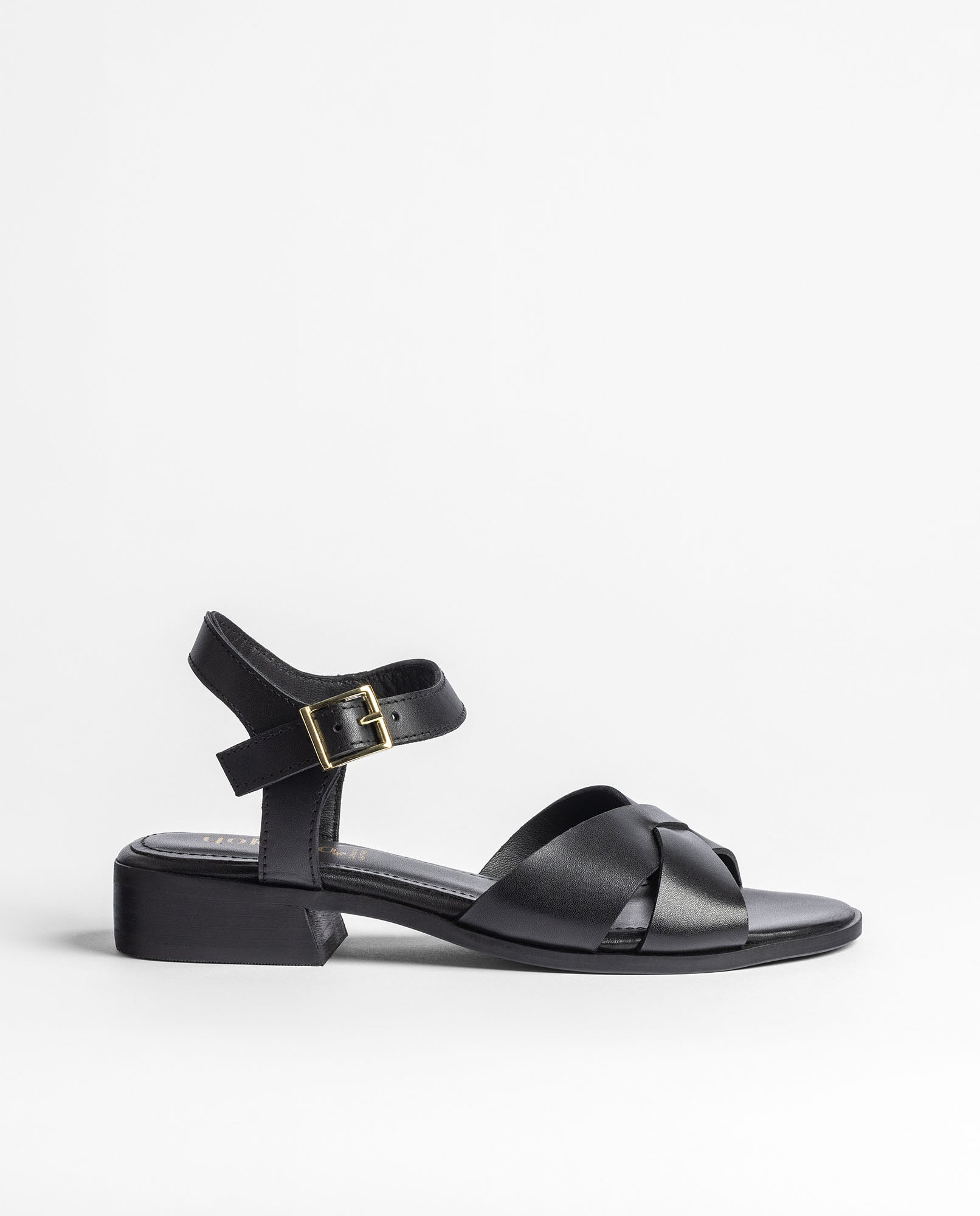 Yokono Rab-251 sandali tacco nero in pelle
