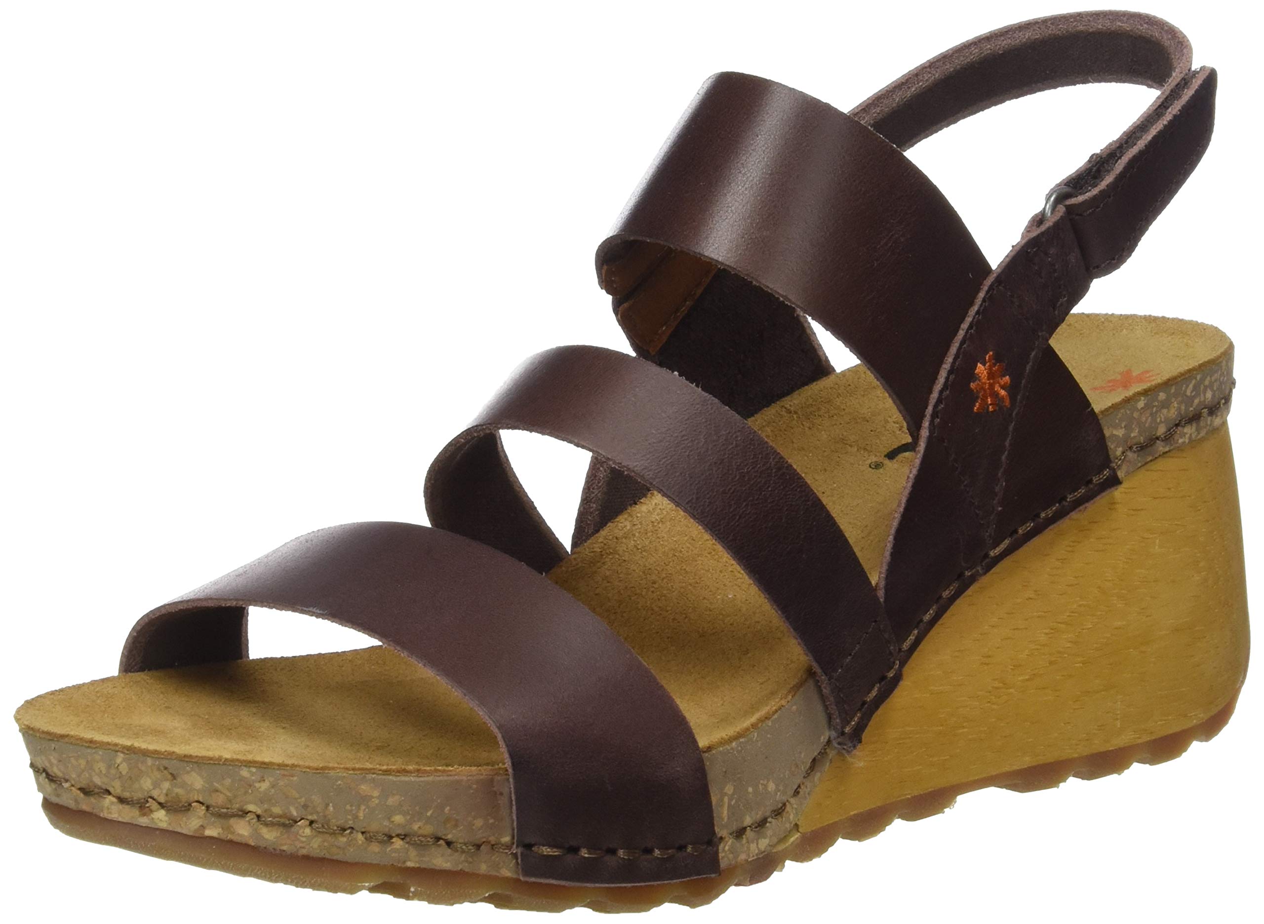 ART Borne sandali donna punta aperta EU 40 zeppa legno