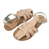 Salt-Water Shark Original sandali latte donna in cuoio