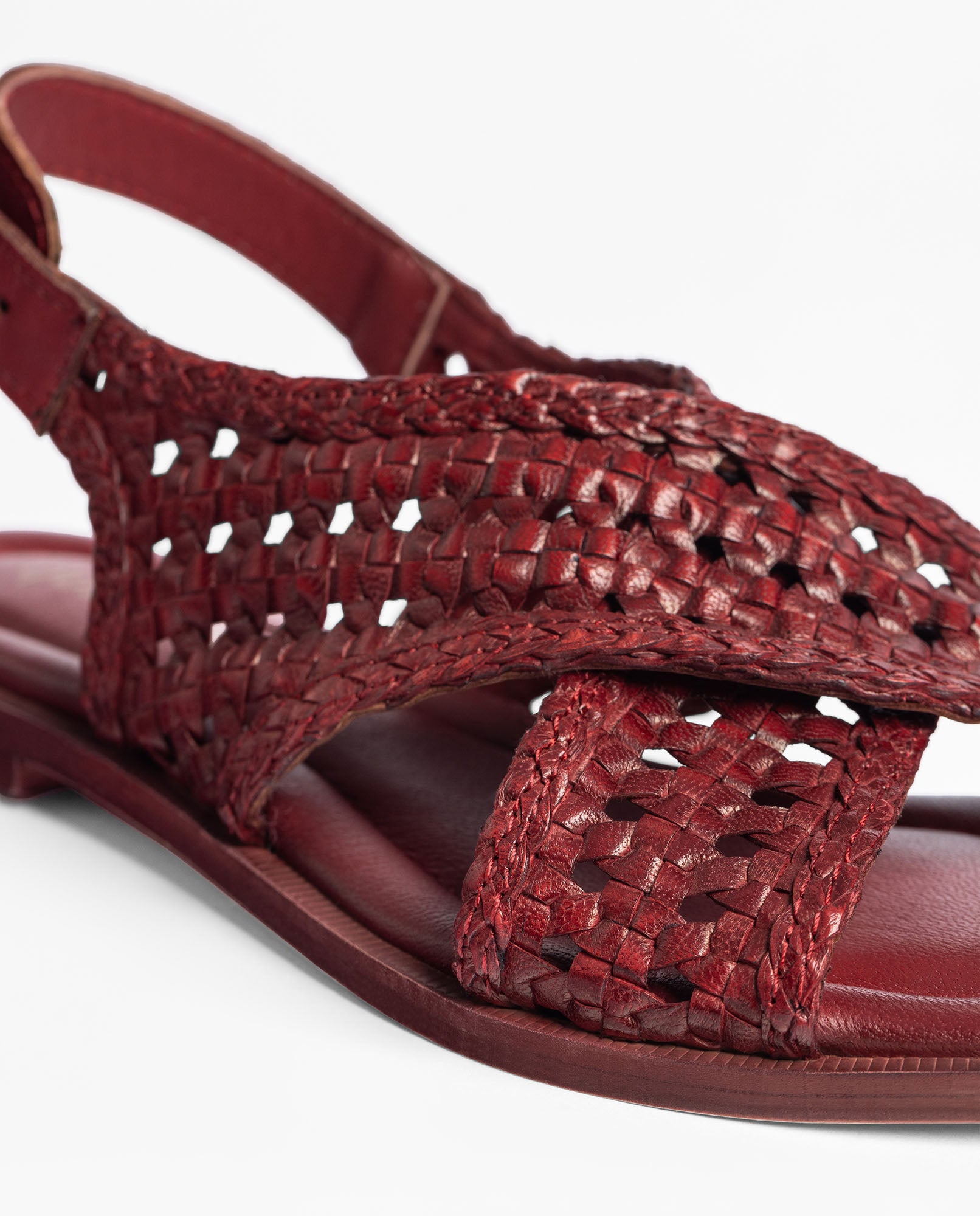 Yokono CRES-252 sandali bassi bordeaux in pelle