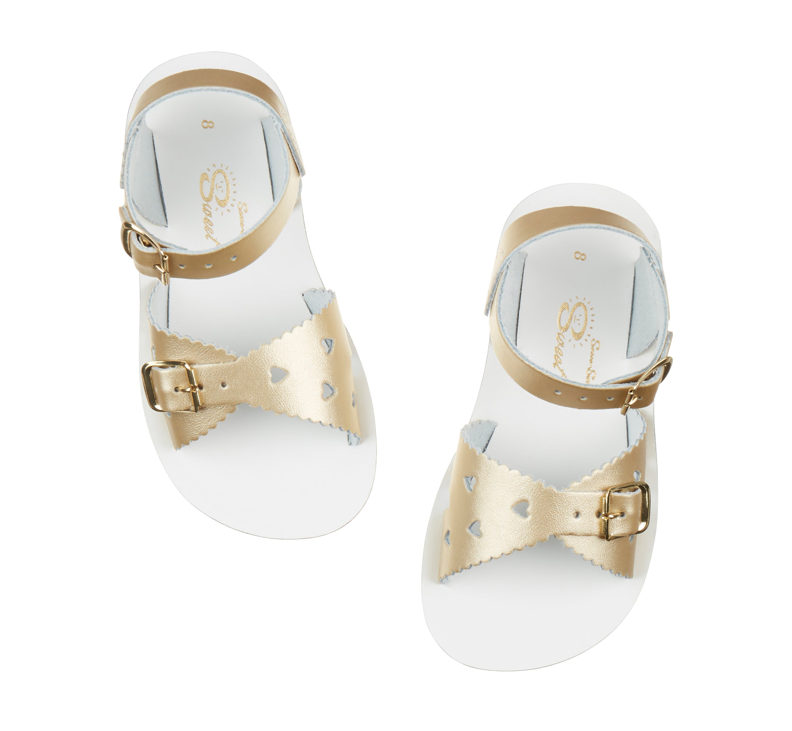 Salt-Water Sandals Sweetheart sandali bimba oro con fibbia