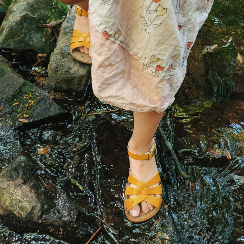 Salt-Water Sandals Original sandali donna senape in cuoio