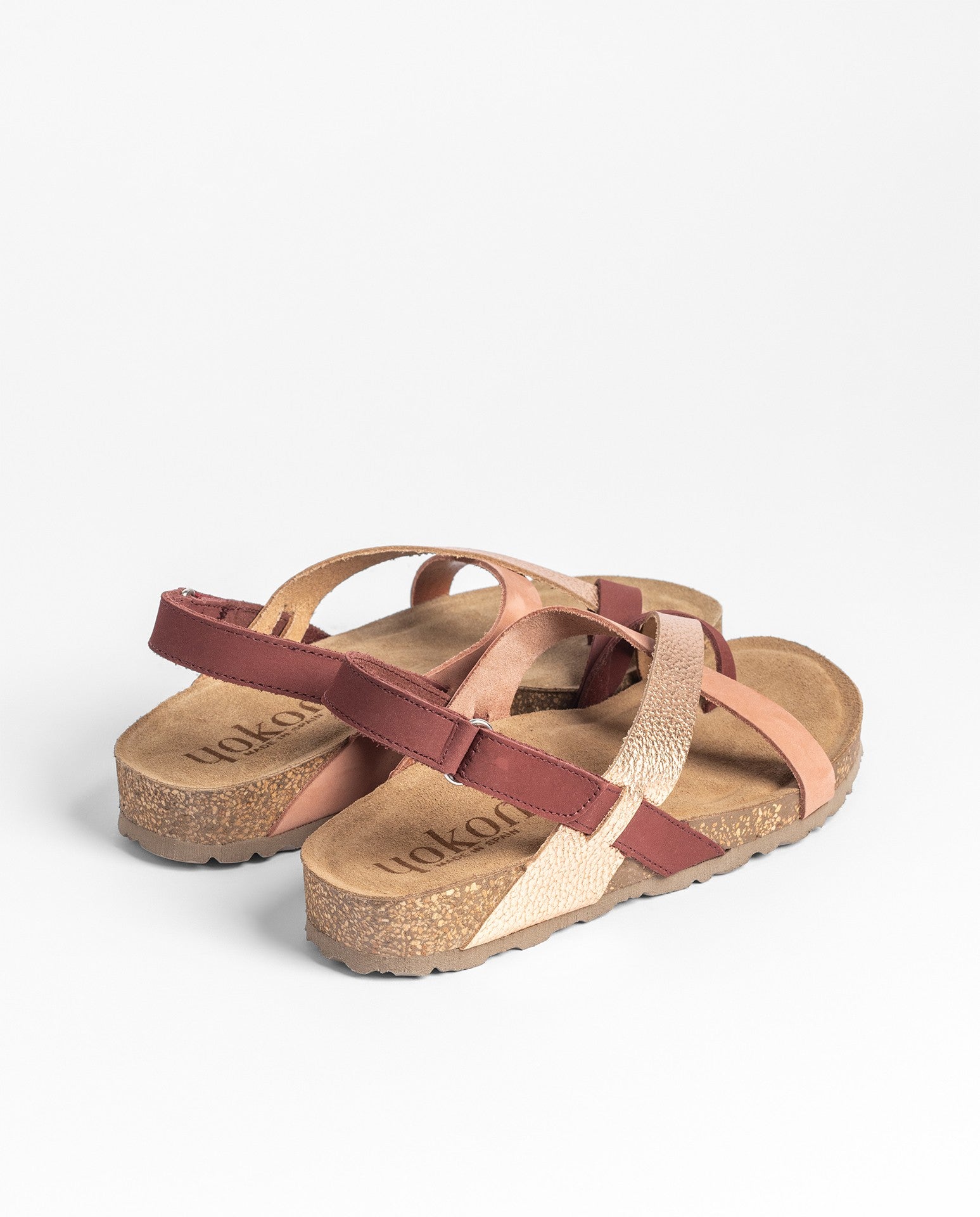 Yokono Jerba 718 sandali bassi donna multicolor in pelle