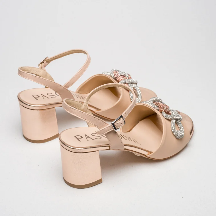 Pasquini Cerimonia Anna sandalo nude tacco 6 cm