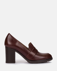 Yokono Kiel-001 décolleté mocassino rosa tacco 9 cm