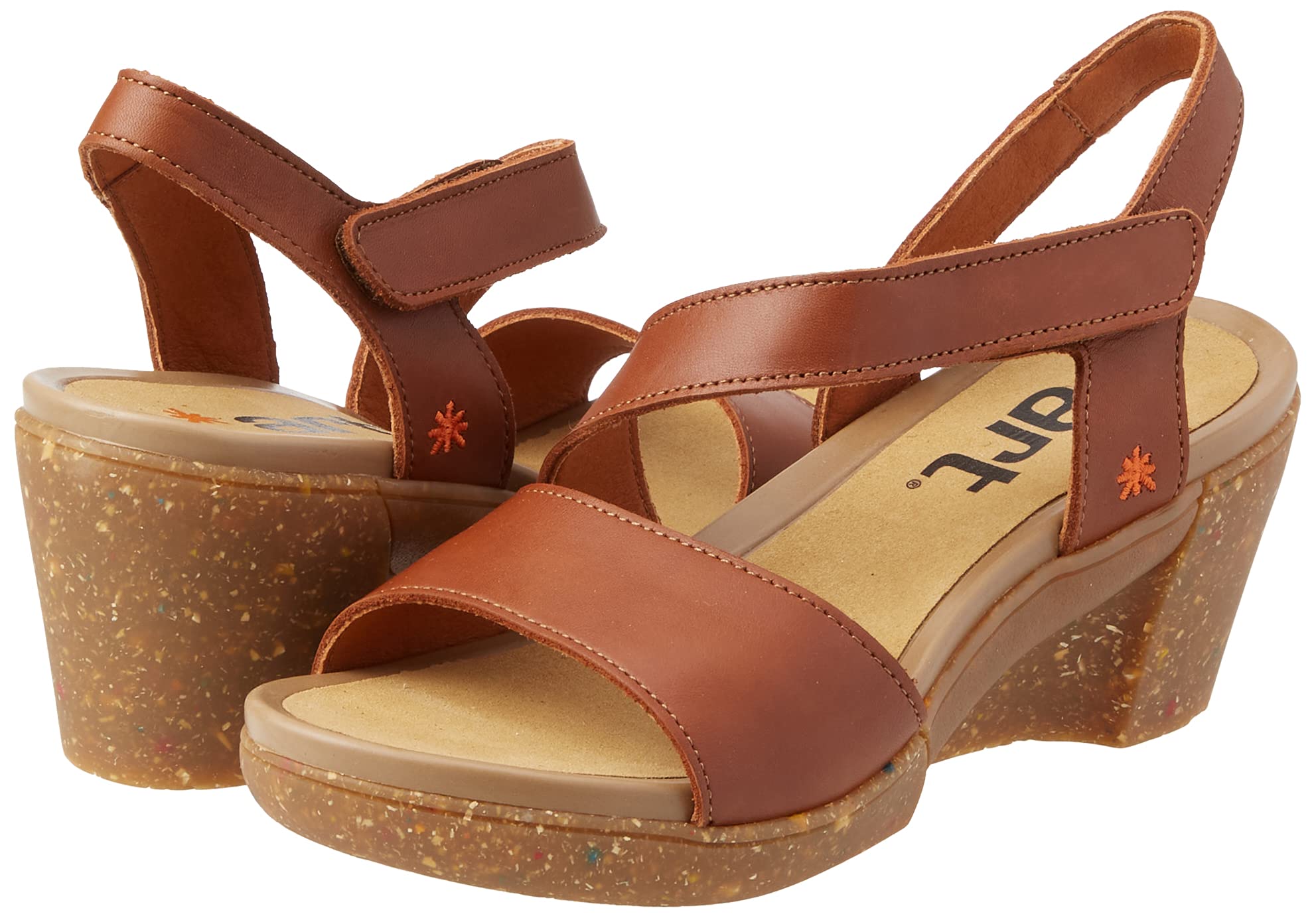 ART Rotterdam sandali con zeppa donna in gomma naturale