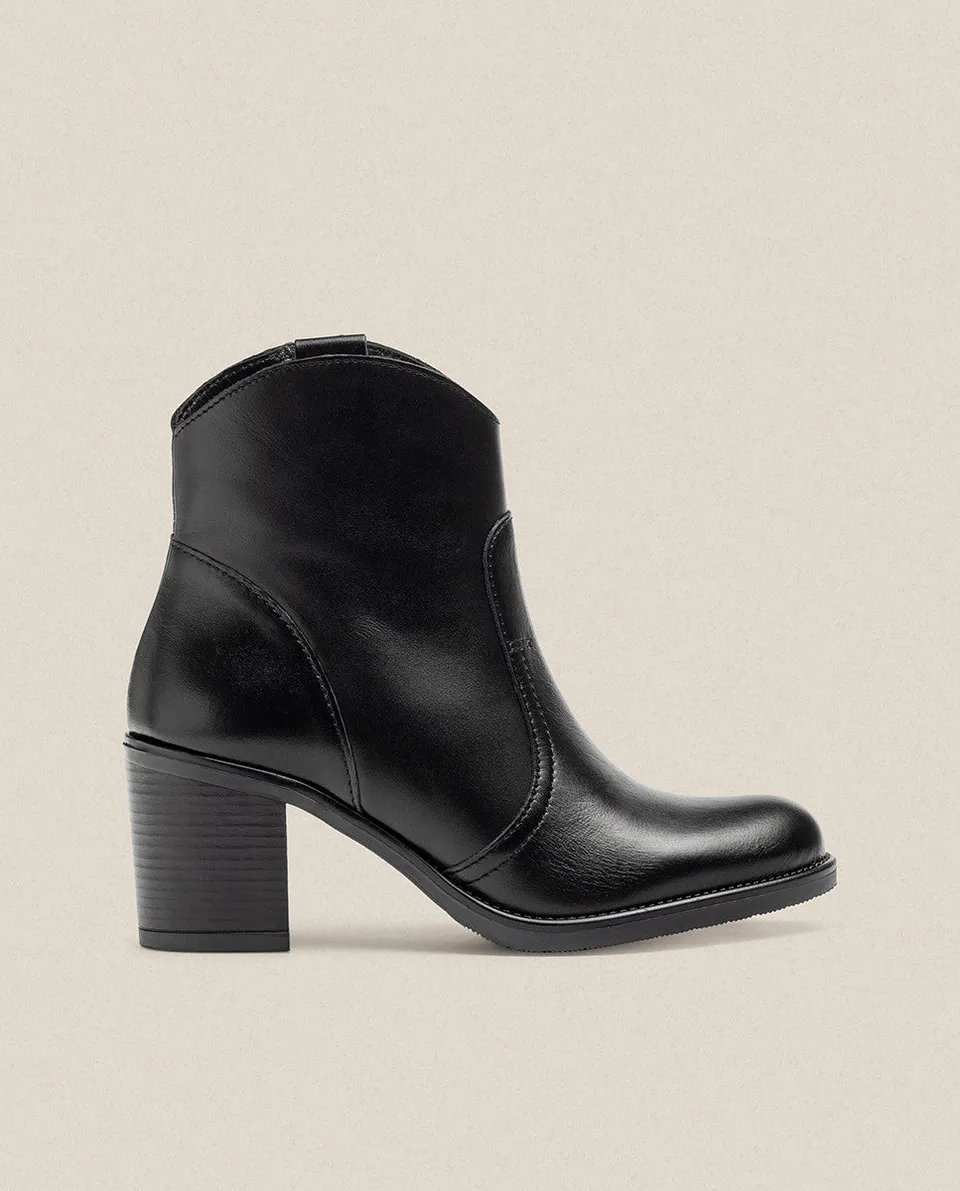 Yokono Orne 003 stivaletti donna neri tacco 4 cm