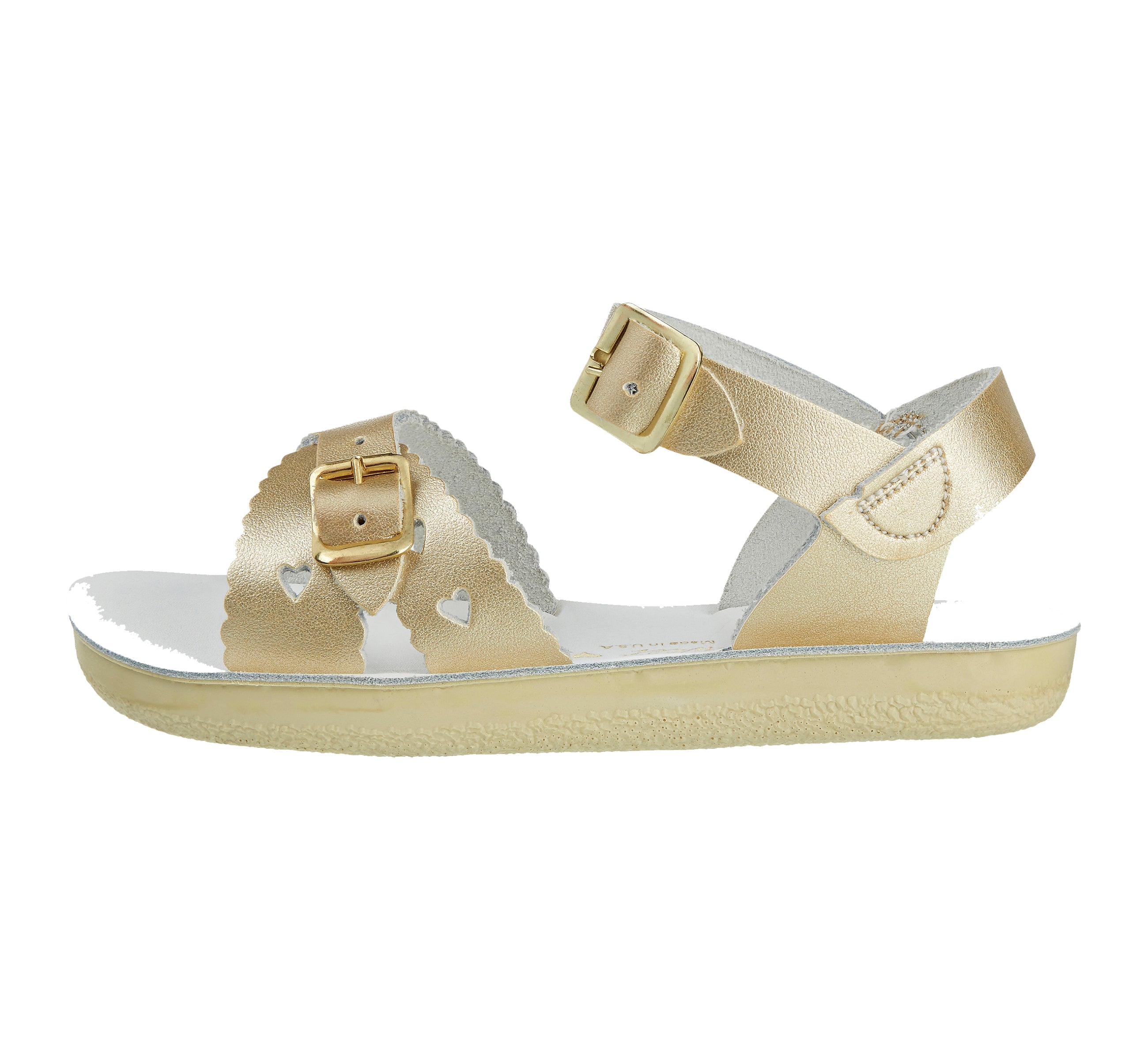 Salt-Water Sandals Sweetheart sandali bimba oro con fibbia