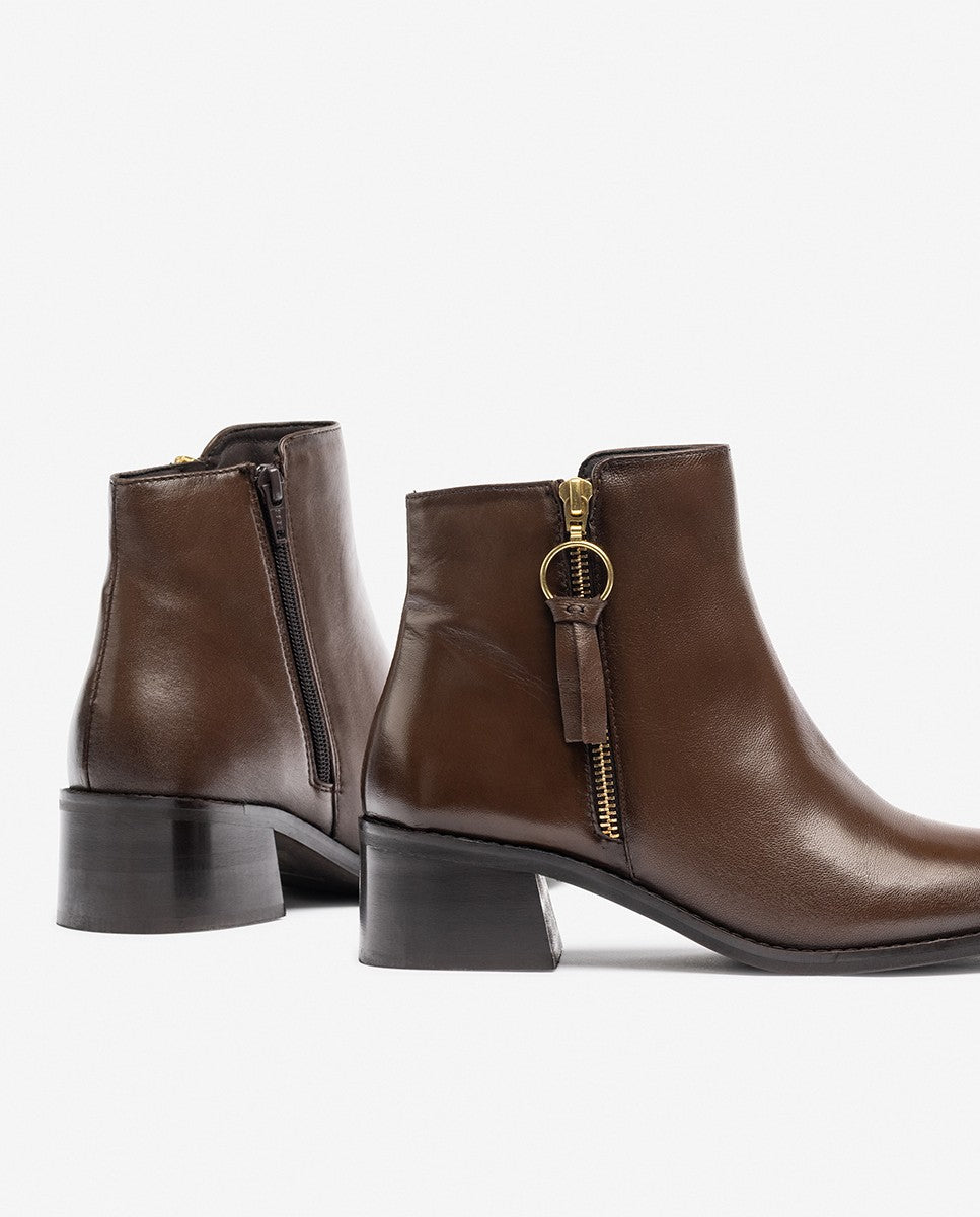 Yokono Lop-409 stivaletti donna marrone tacco 4 cm