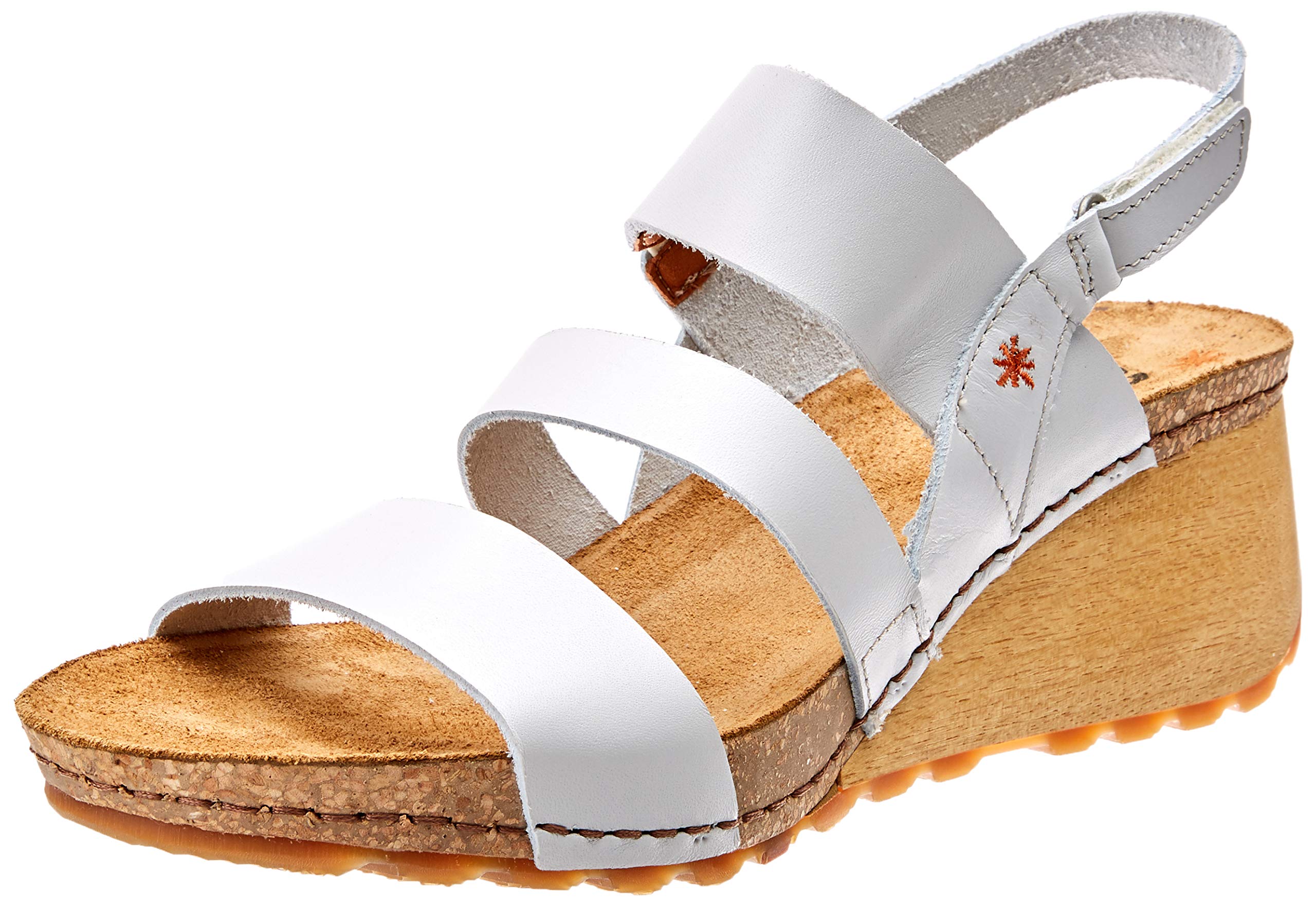 ART Borne sandali donna zeppa legno aperti