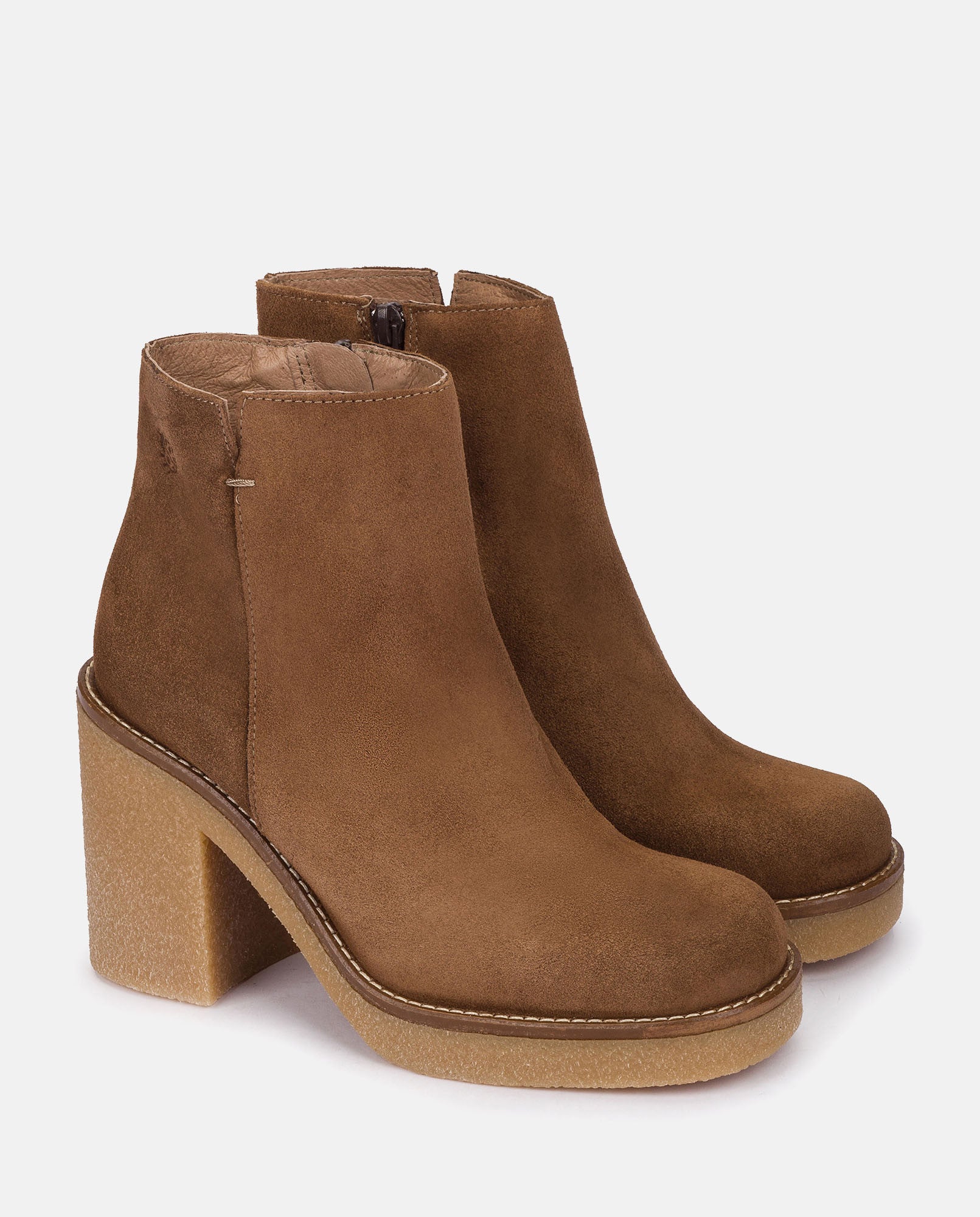 Yokono Gela 001 tronchetti donna marrone in pelle