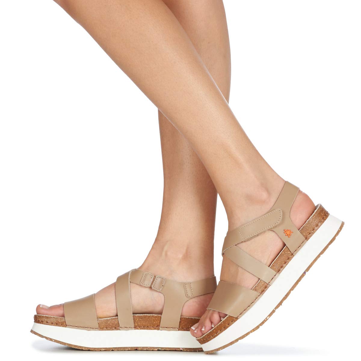 Art Mykonos sandali donna beige 40 EU pelle