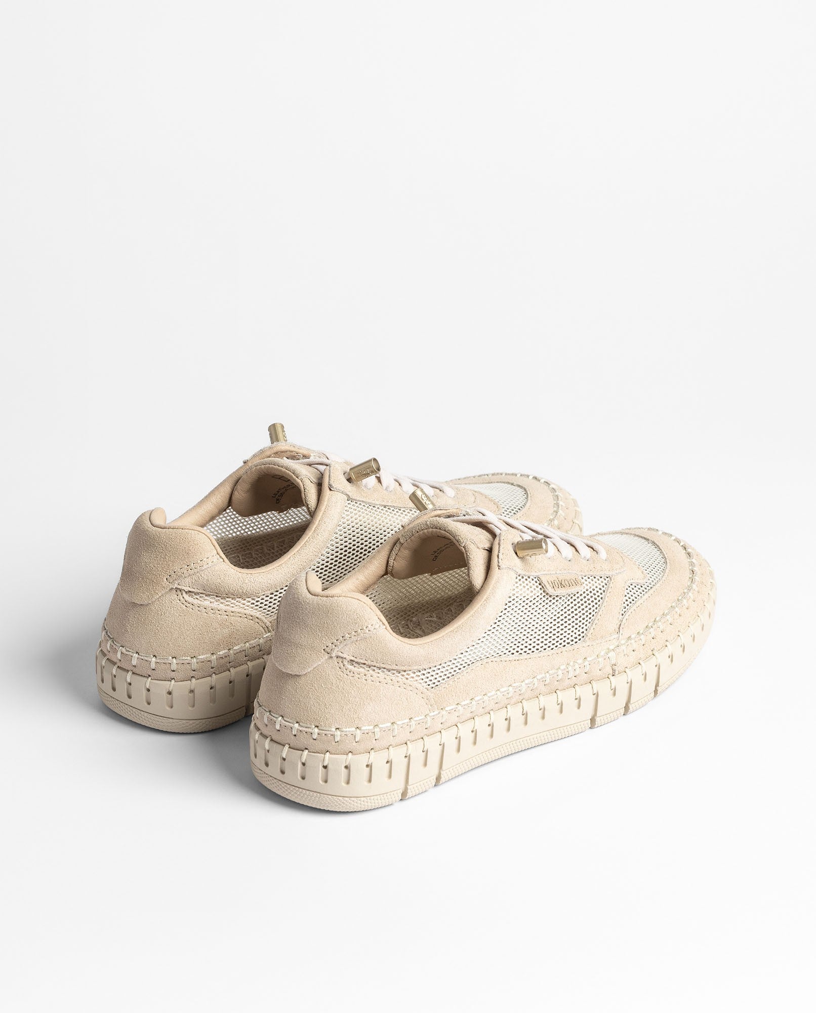 Yokono Flow FLOW-104 sneakers donna beige in pelle