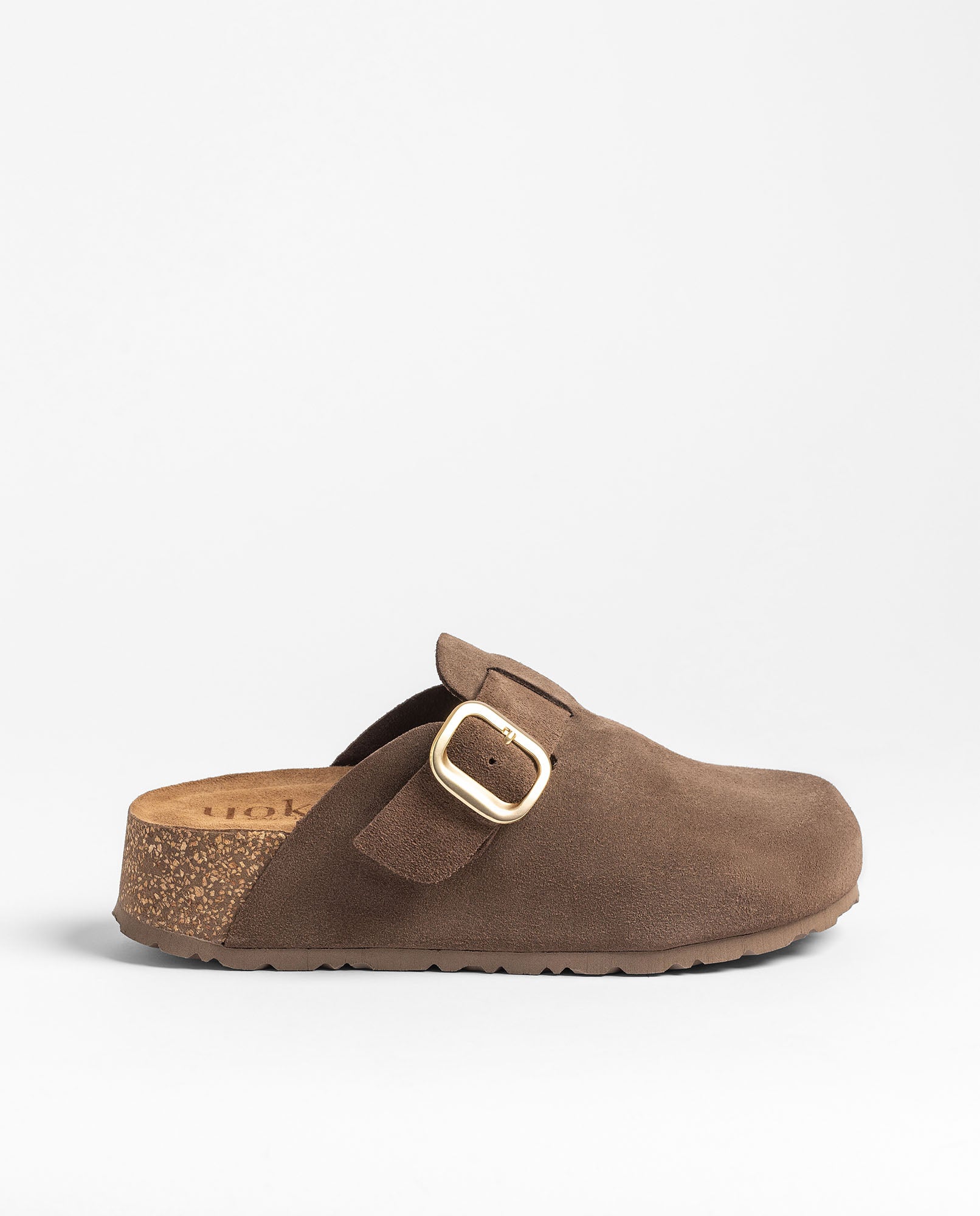 Yokono Wiwi WIWI-264 zoccoli donna marrone scuro in cuoio
