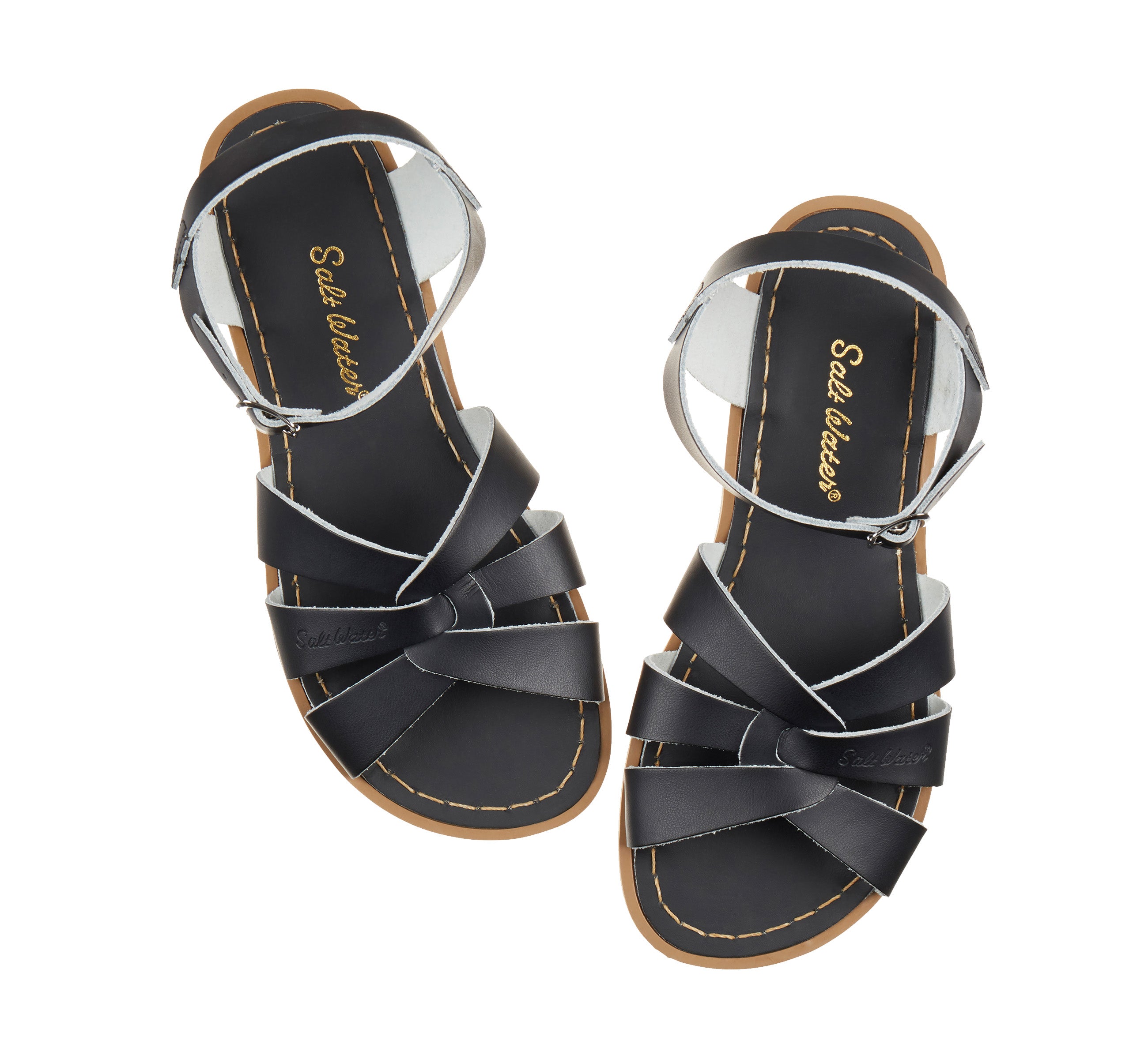 Salt-Water Original Navy sandali bimbo in cuoio blu