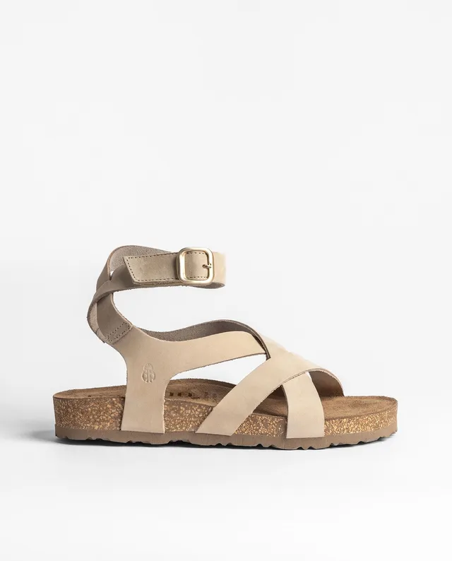 Yokono Jerba 261 sandali bassi donna beige in pelle