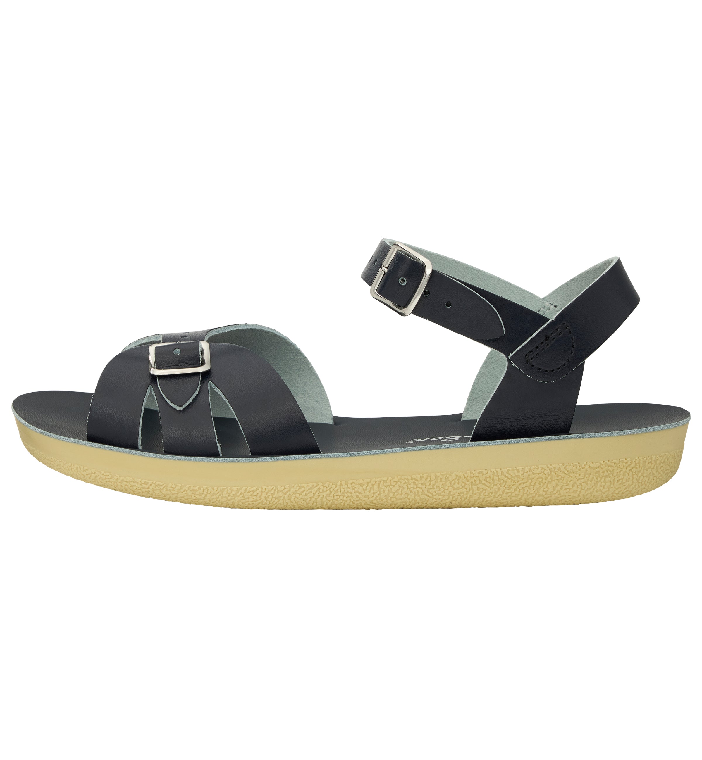 Salt-Water Boardwalk sandali donna blu navy in cuoio