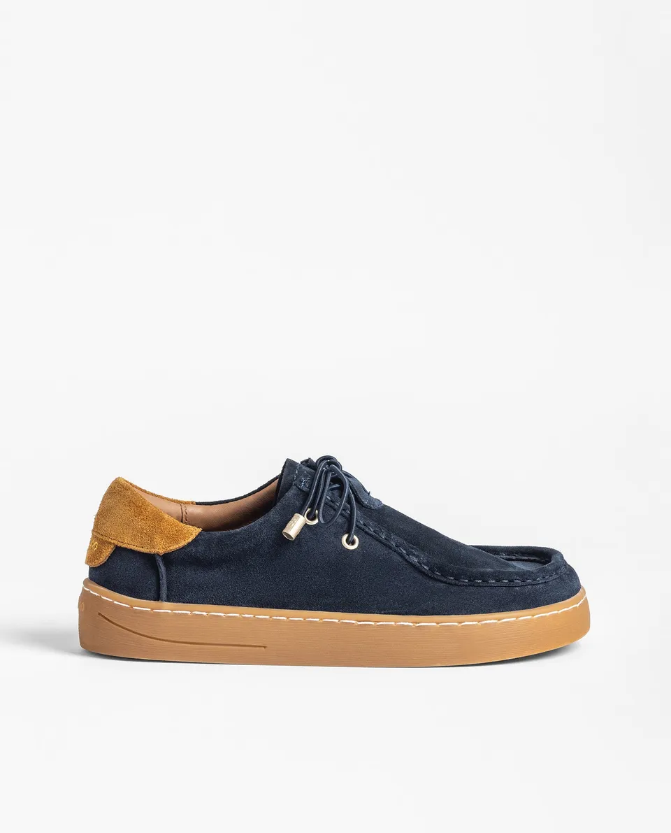 Yokono Dakar-260 scarpe basse donna blu marino camoscio
