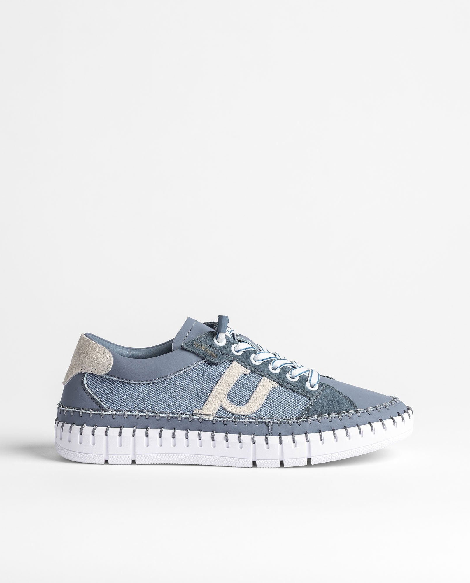 Yokono Flow 101 sneakers blu pelle tessuto traspirante