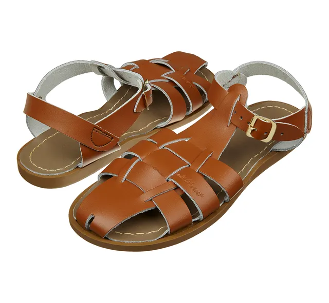 Salt-Water Shark Original sandali donna tan in cuoio
