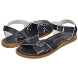 Salt-Water Classic sandali bimbo blu navy cuoio