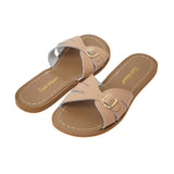 Salt-Water Classic Slide ciabatte donna beige in cuoio