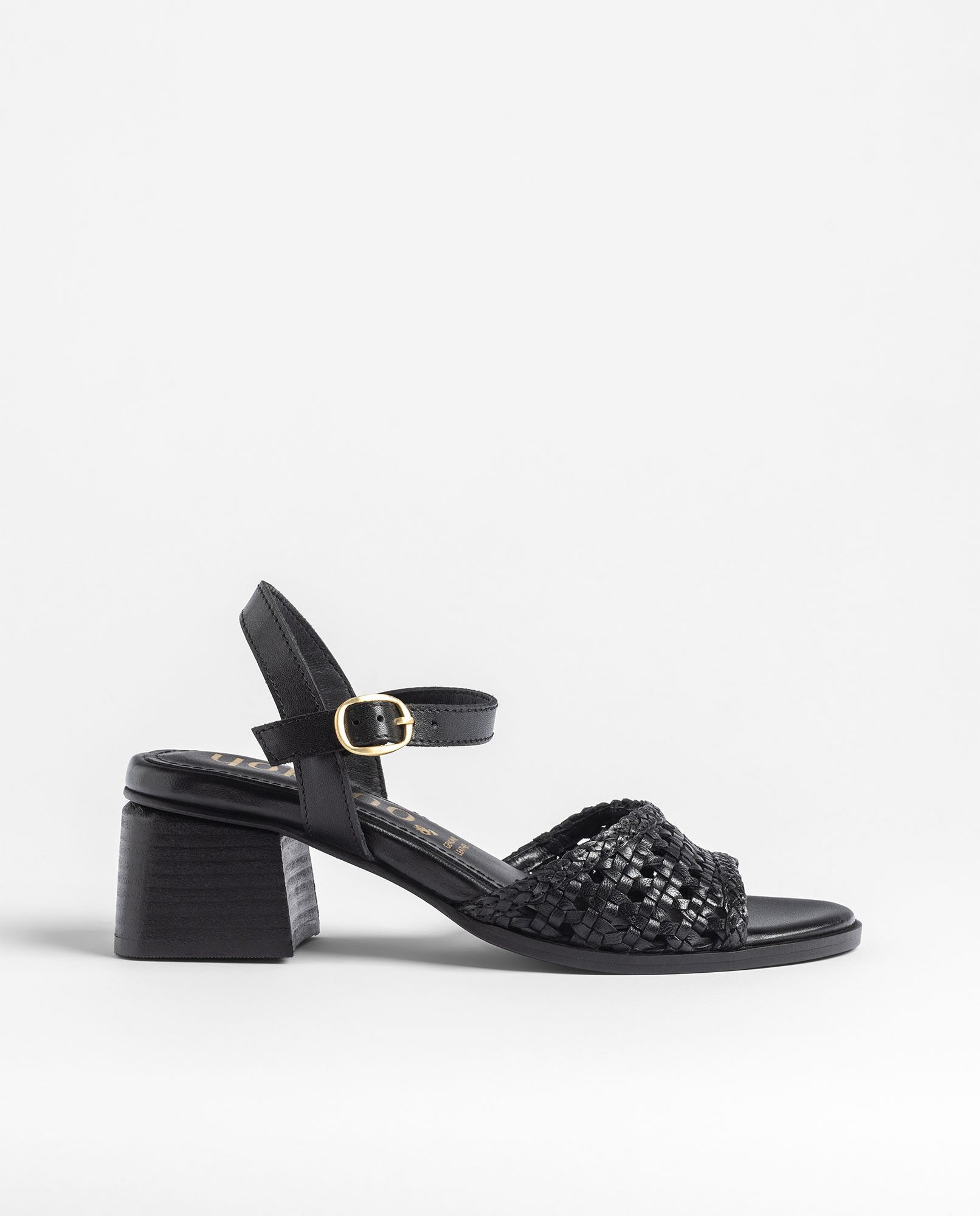 Yokono Goli 253 sandali con tacco donna neri pelle
