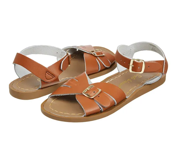 Salt-Water Classic sandali beige donna in cuoio