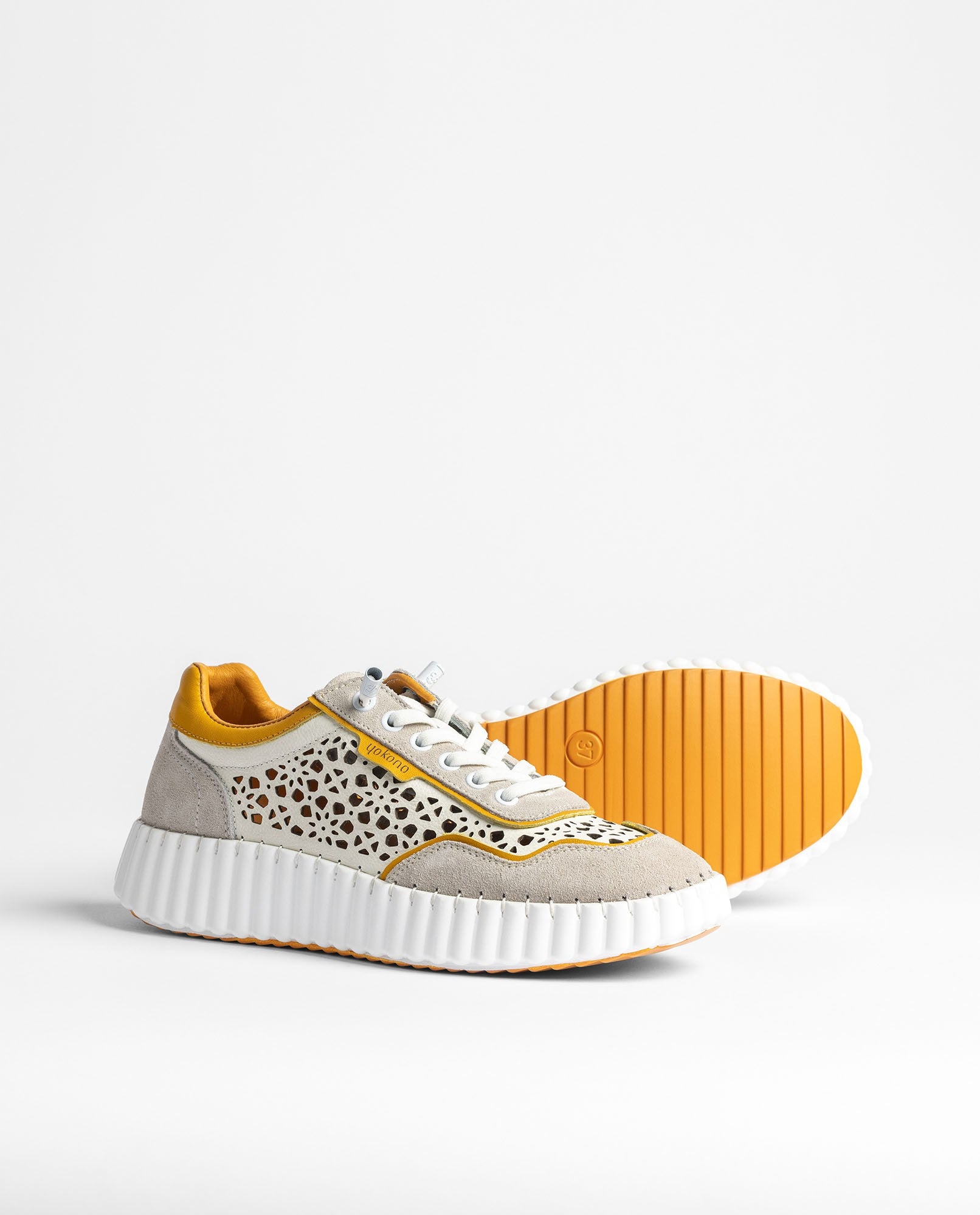 Yokono VANNA-100 sneakers donna arancioni traforate
