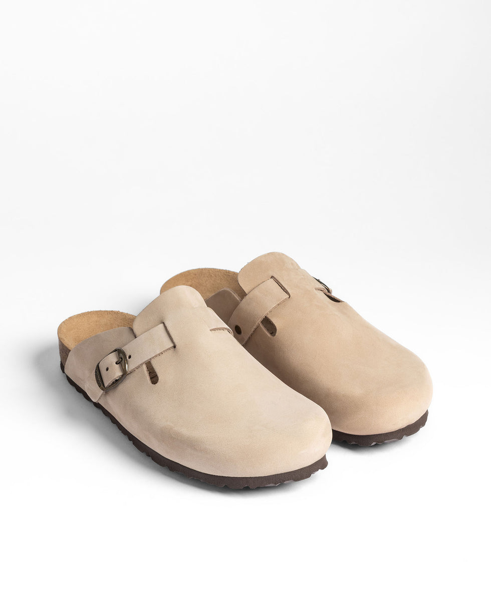 Yokono 599 zoccolo donna beige in pelle