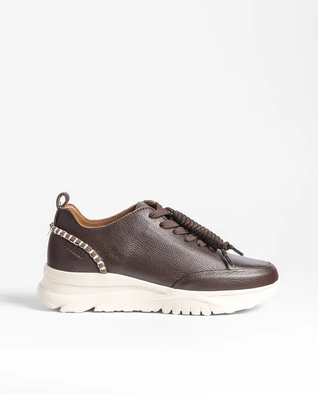 Yokono VERONA-260 sneakers marrone scuro in pelle