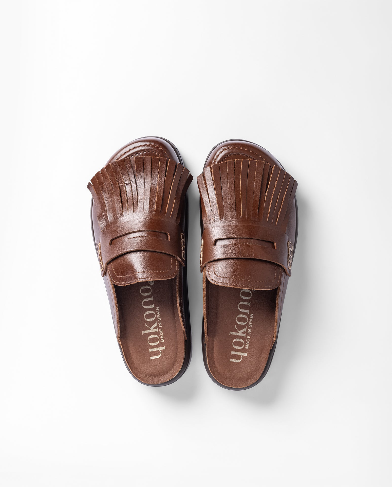 Yokono Tunez 656 zoccoli marrone cuoio EU 35-42