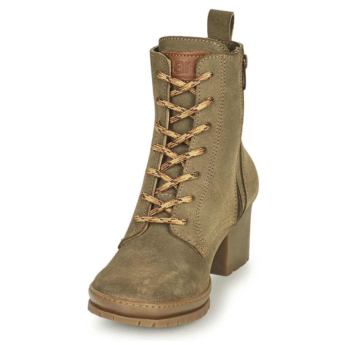 Art Candem mocassino donna con tacco e suola in gomma