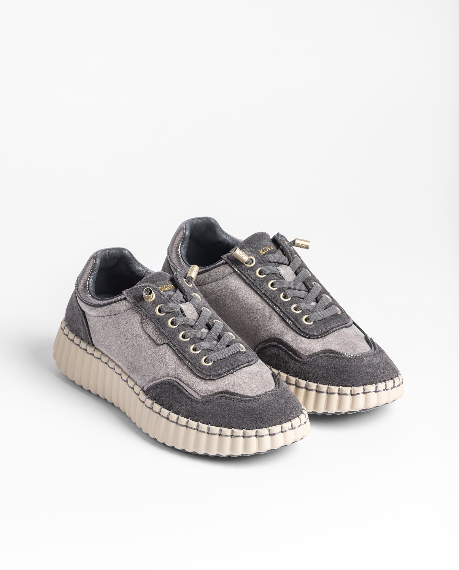 Yokono Vanna-262 sneakers donna grigio in pelle