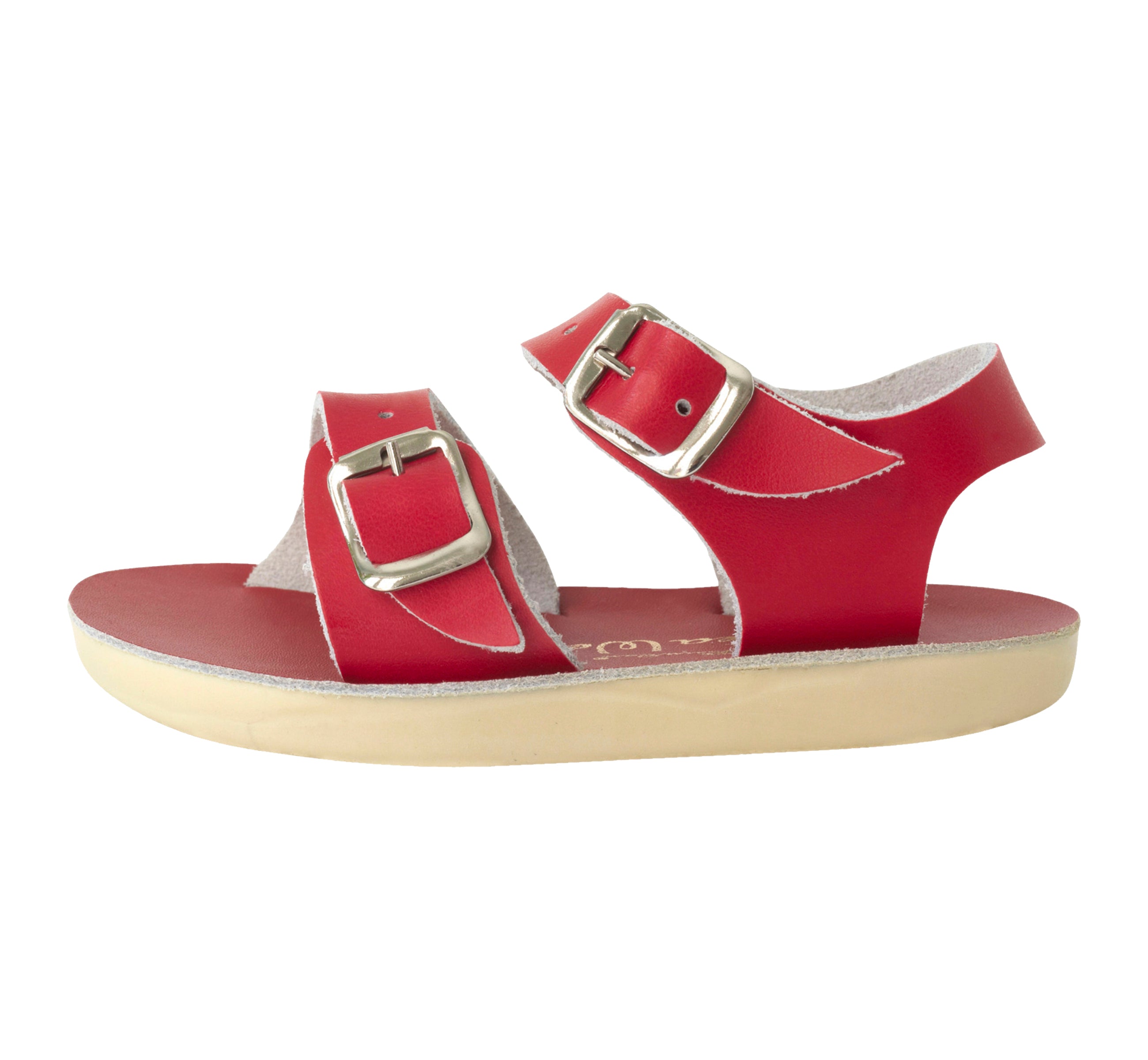 Salt-Water Seawee Sandali Bambino Rosso in Cuoio