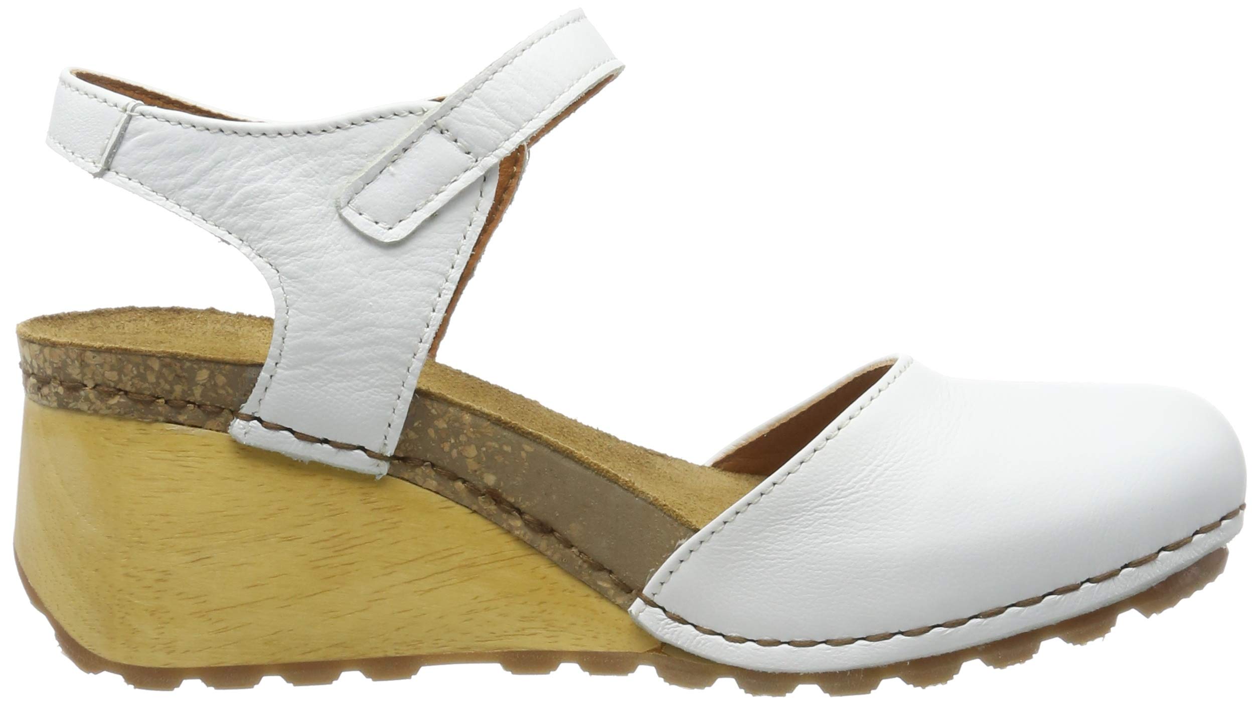 ART Borne sandali donna con chiusura retro zeppa legno