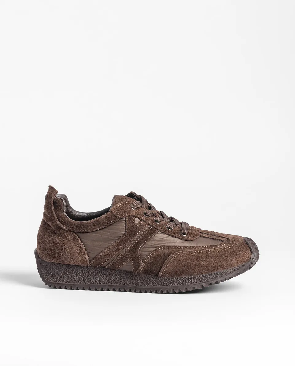 Yokono Guam 260 sneakers donna marrone scuro lacci