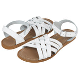 Salt-Water Sandals Retro sandali donna bianchi in cuoio