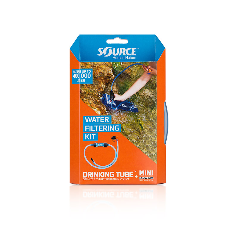 SOURCE Hydration Tube + Sawyer Filter Kit set con filtro