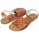 Salt-Water Retro sandali bambini beige in cuoio