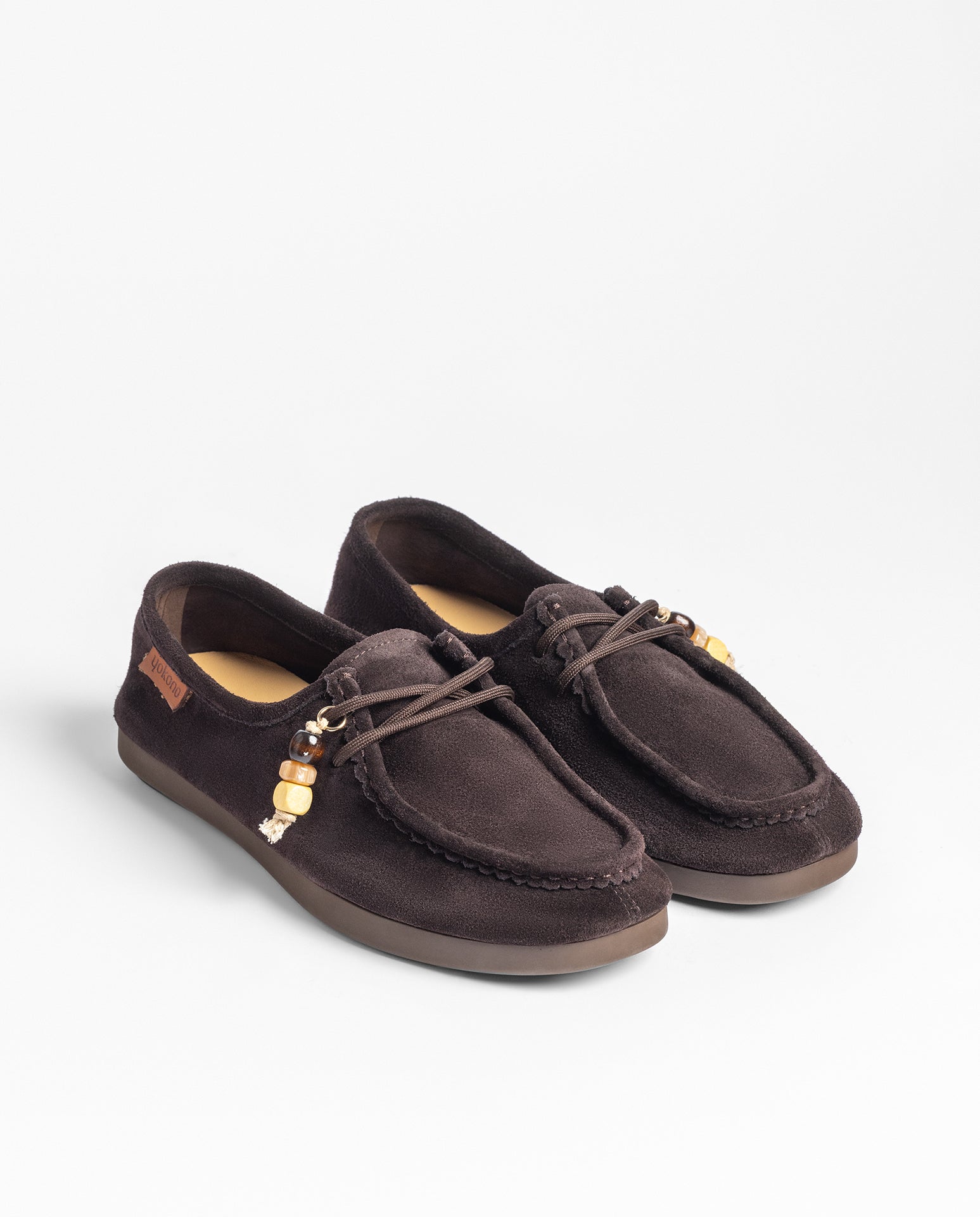 Yokono Arispe-260 scarpe basse marrone scuro camoscio