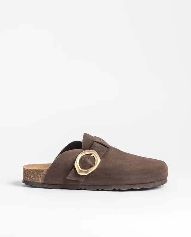 Yokono Teide 650 zoccoli donna marrone fibbia