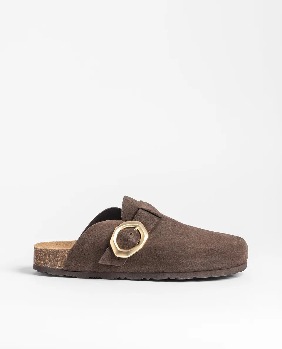 Yokono Teide 650 zoccoli donna marrone fibbia