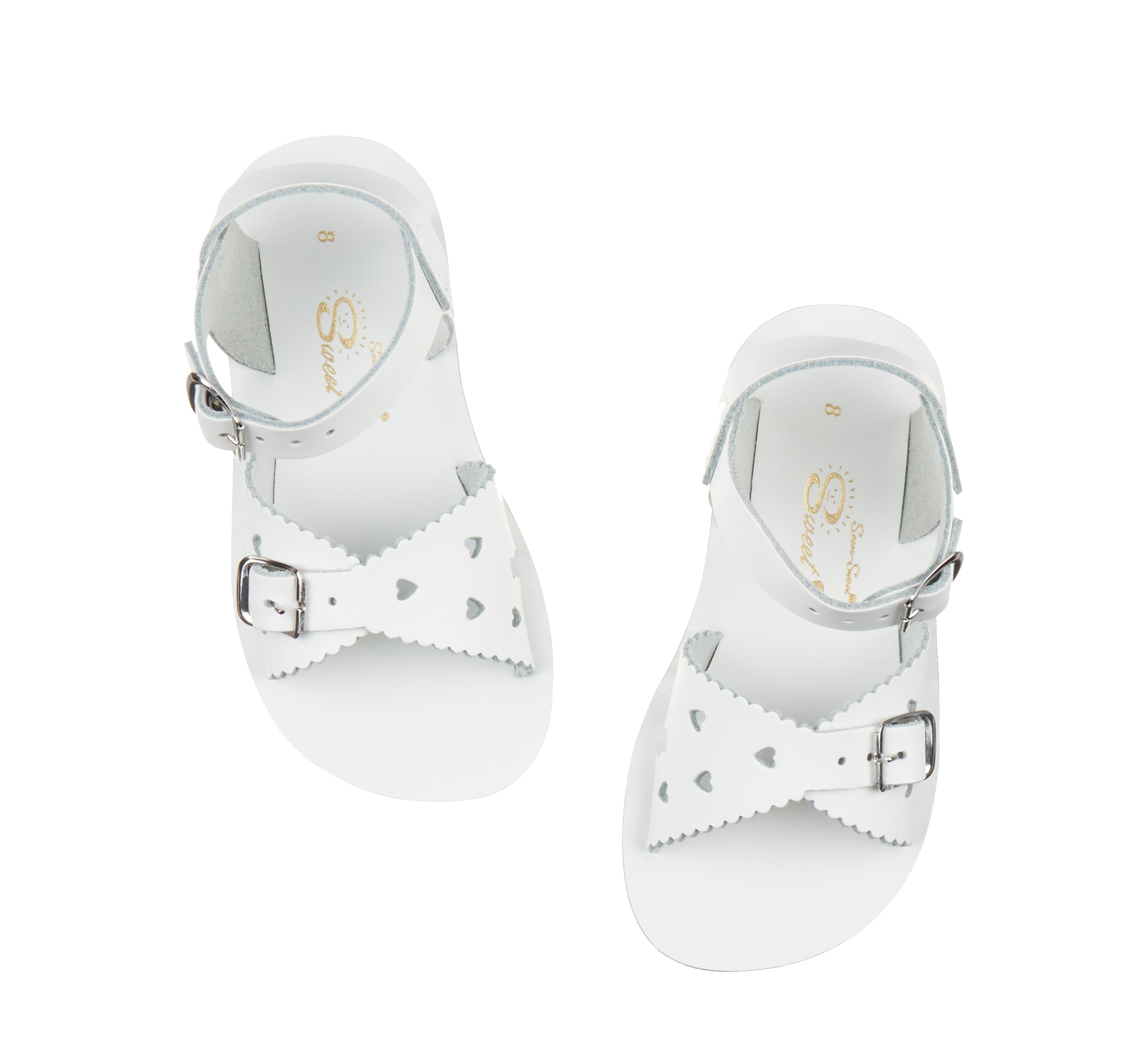 Salt-Water Sweetheart sandali bimba bianco cuoio
