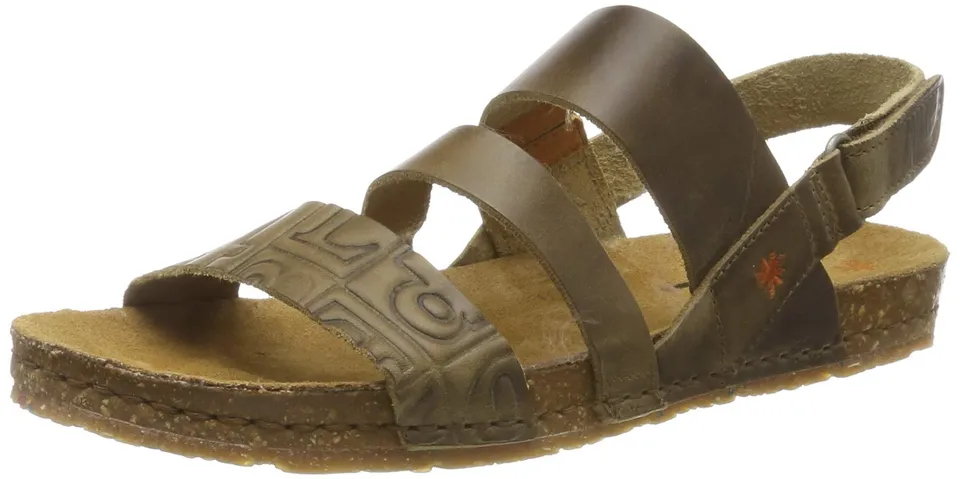 ART 1255 Creta sandali donna aperti in camoscio