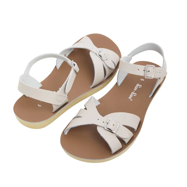 Salt-Water Boardwalk sandali donna Stone in cuoio