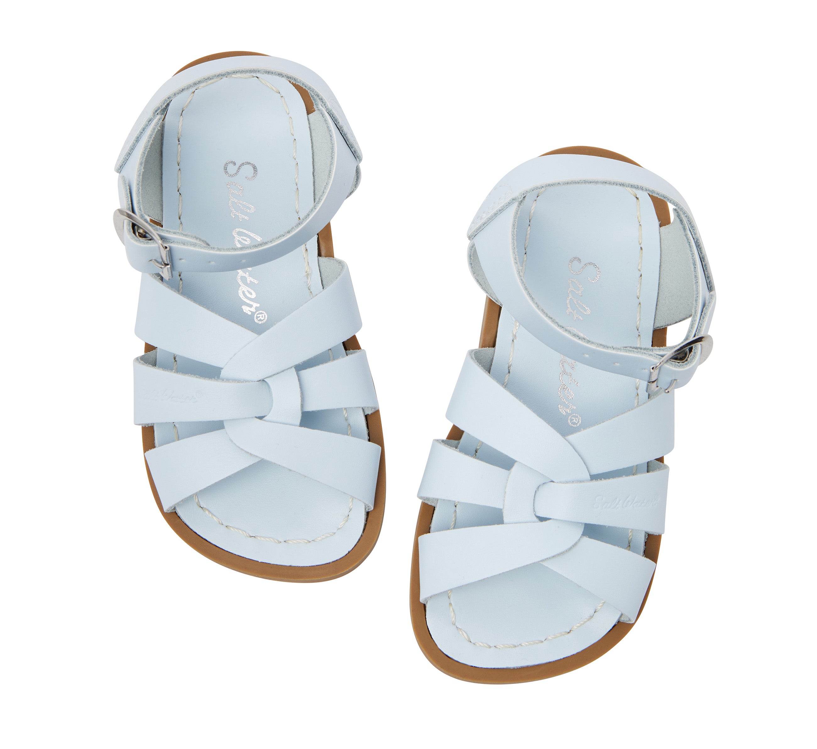 Salt-Water Original sandali bambino azzurro in cuoio