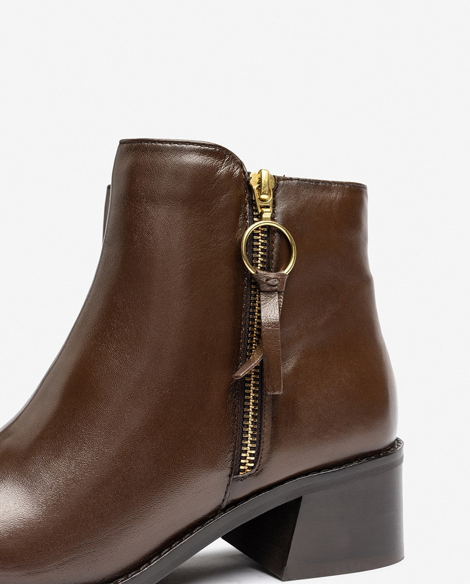 Yokono Lop-409 stivaletti donna marrone tacco 4 cm