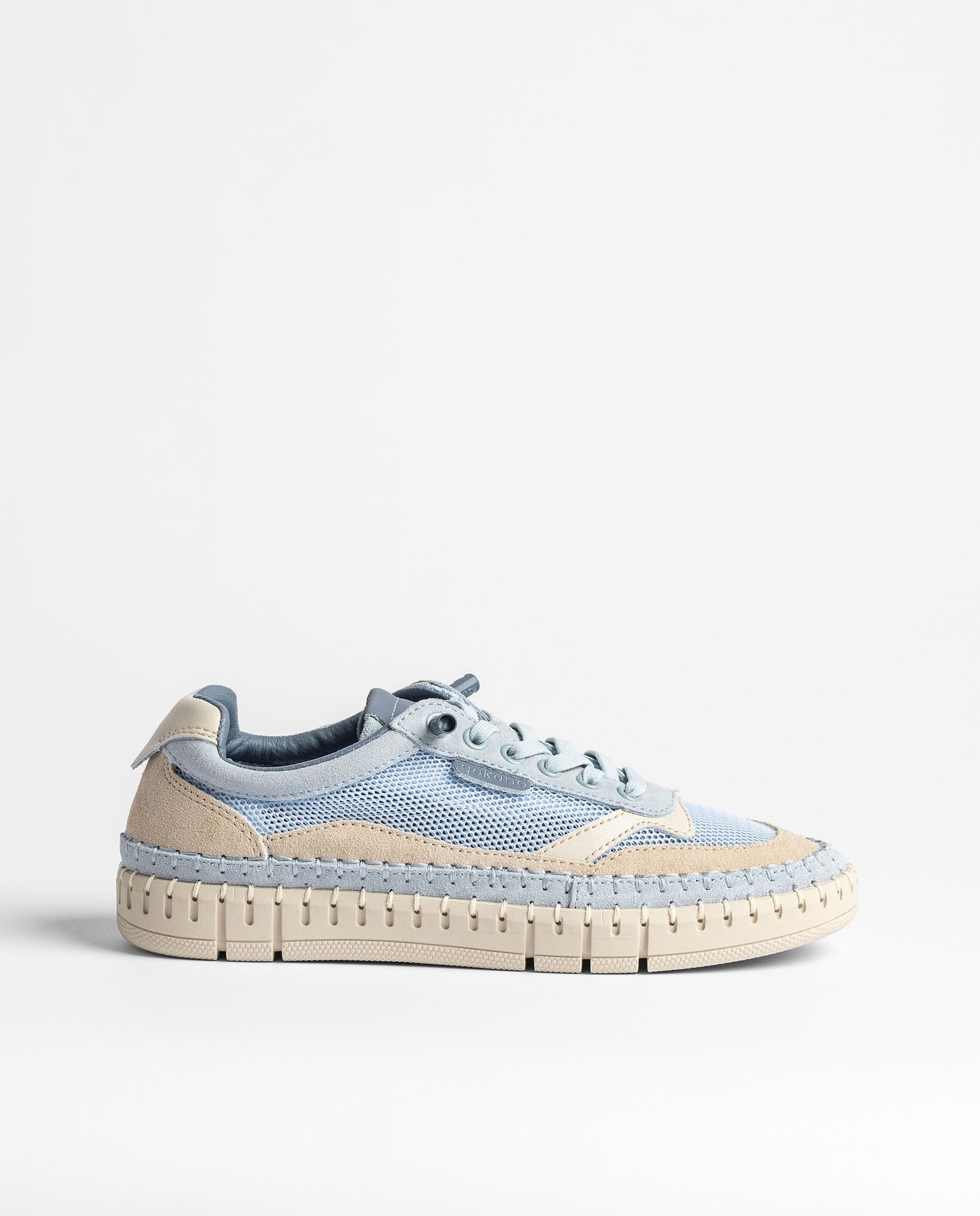 Yokono Flow-104 sneakers donna blu in pelle