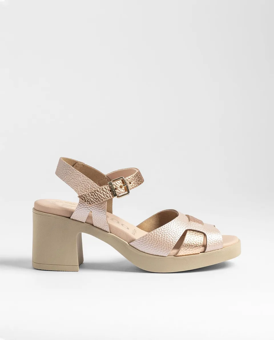 Yokono BLAY-262 sandali con tacco multicolor in pelle